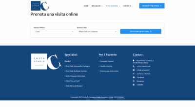 Lightage sviluppa il nuovo sistema di prenotazione visite online per lo Studio Medico Ca.s.t.a. di Milano
