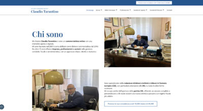 Online il sito web per commercialista online Claudio Tarantino
