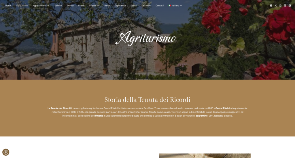 Nuovo sito web per l’agriturismo La Tenuta dei Ricordi