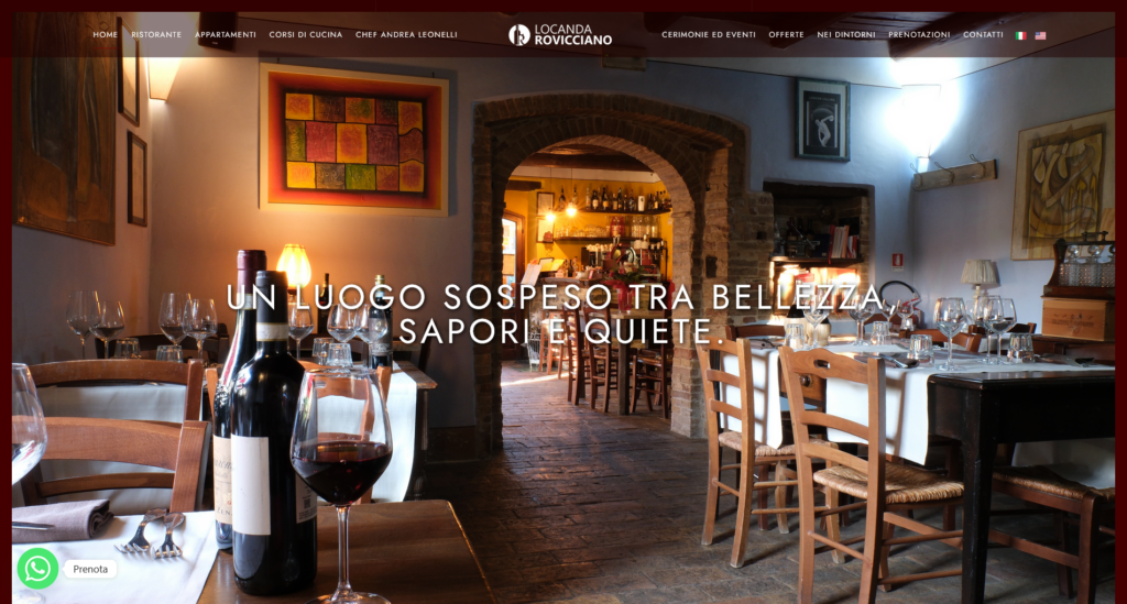 Lightage realizza il nuovo sito web della Locanda Rovicciano