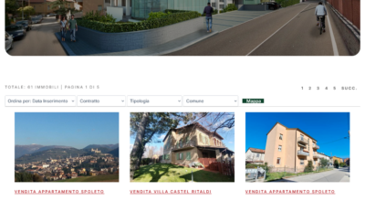 Realizzato il nuovo sito web per l’agenzia Immobiliare Studio Spoleto con sincronizzazione automatica degli immobili