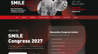 Online il nuovo sito di SMILE 2027: il congresso internazionale dedicato alla patologia della spalla